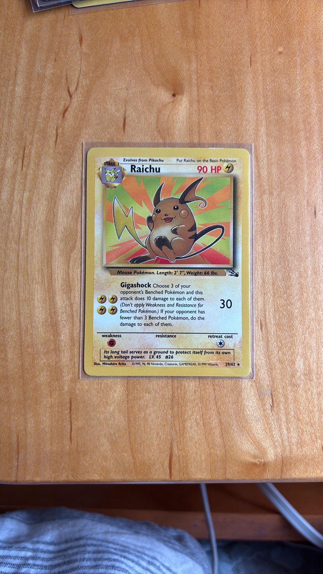 Raichu 29/62 Ungraded