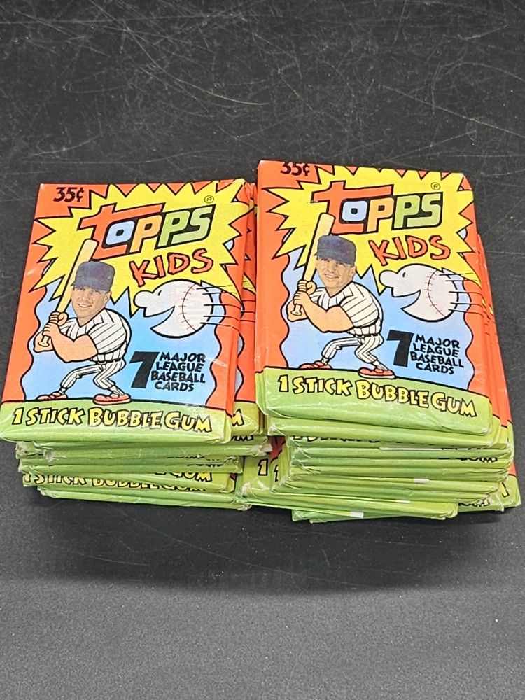 1992 Topps Kids Baseball MLB 27 Wax Packs New Sealed