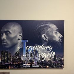 Kobe And Nipsey Customized Canvas