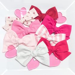 Valentine’s hair bows