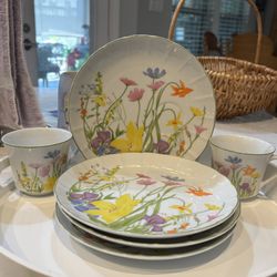 Wildflower Snack Set For 4