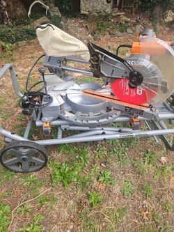 RIDGID Miter Saw with Rolling Stand