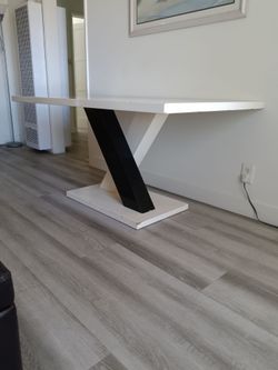 Black and white large table