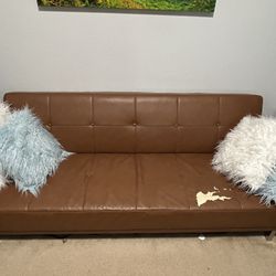 Sleeper Leather Sofa