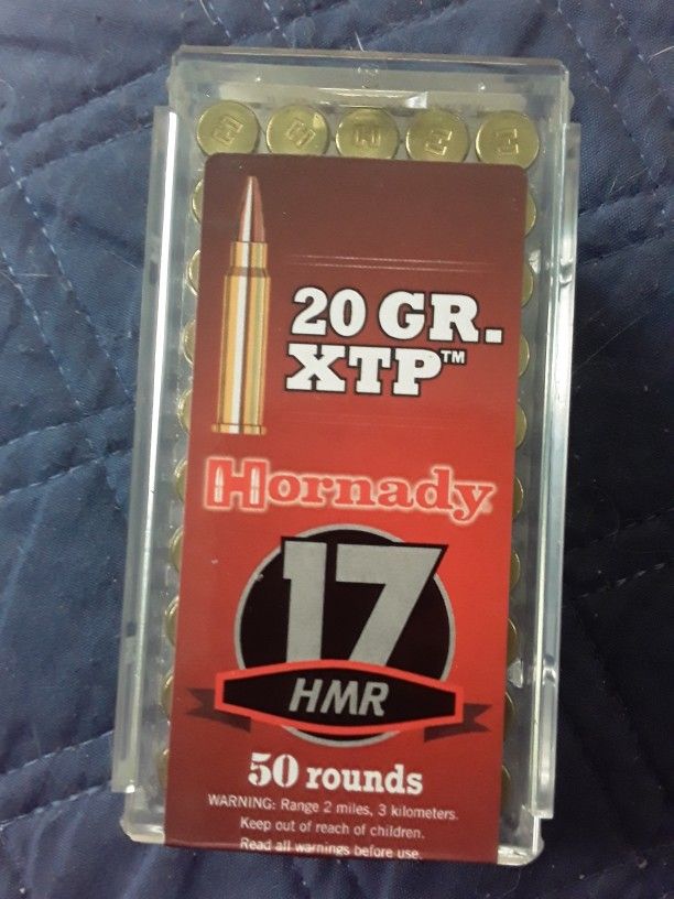 20GR.XTP 17 HMR 50 Rounds 