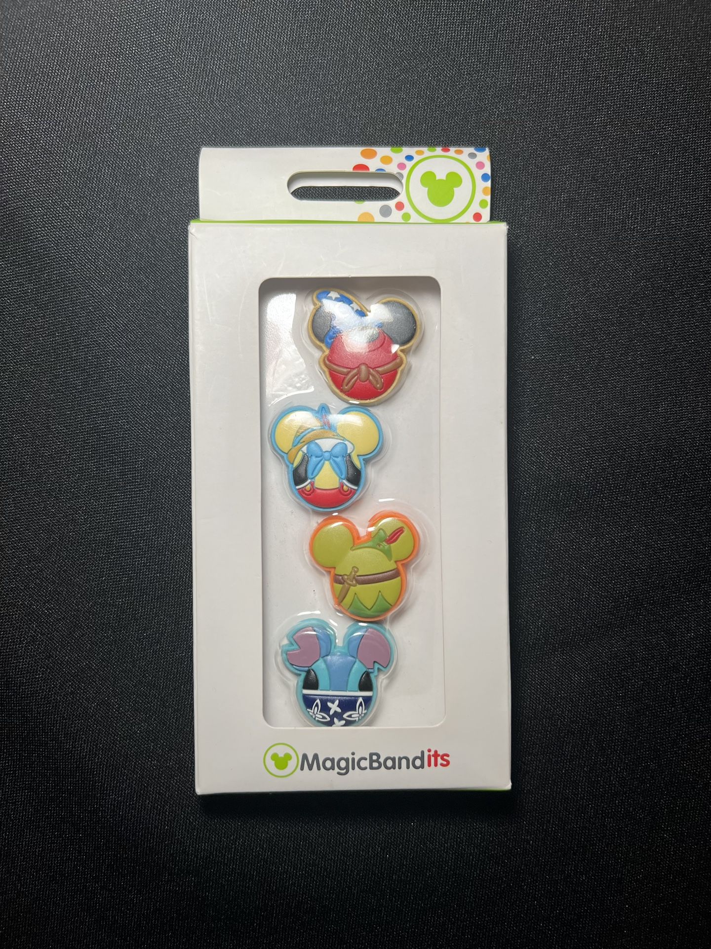 Disney Magic Band Bandits Sorcerer Mickey Peter Pan Stitch Pinocchio Fantasia