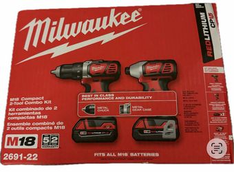 NEW Milwaukee M18 2-Tool Combo Kit (Model 2691-22)