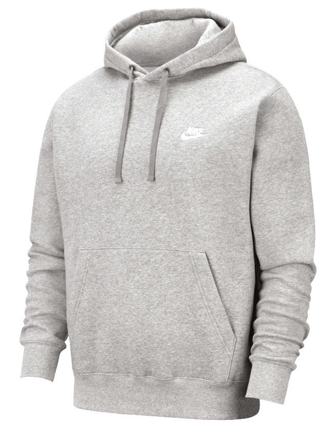 Nike Sportswear Club Fleece Men's Size M Pullover Hoodie Gray (medium)