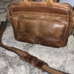 Brown Leather Messenger Bag