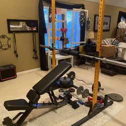 Complete Home Gym Weight Set w/ 406.5lb in plates