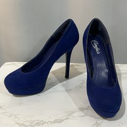 Blue High Heels By Candies 