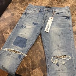 purple jeans size 34 