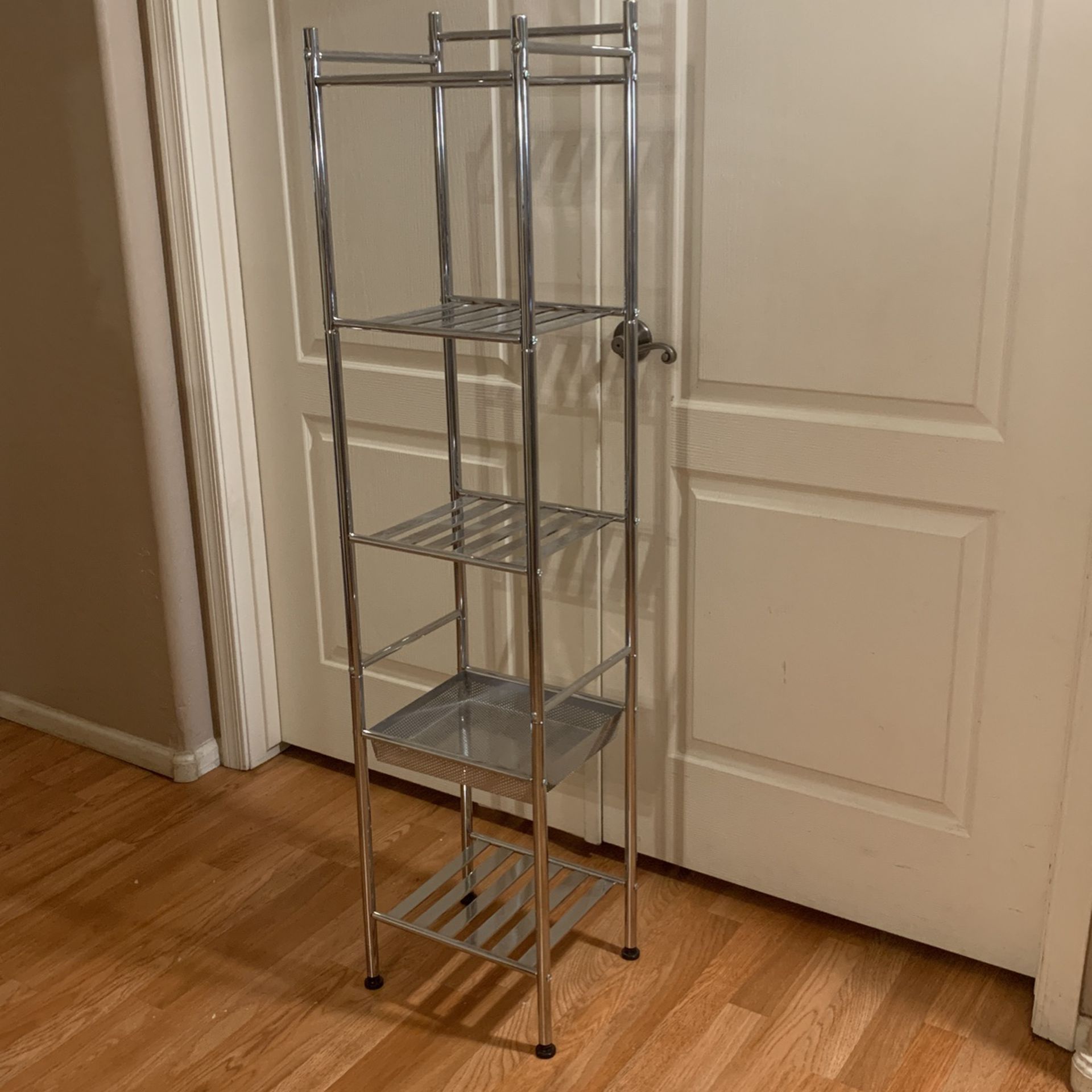 Metal Contemporary Chrome Shelf