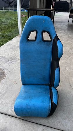 Blue and Black Racing Bucket Seat go kart