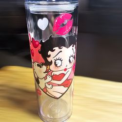 Betty Boop Cup With Lid And Straw