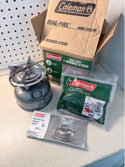 Coleman Dual Fuel 533 - 1 burner stove -$60