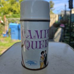 Vintage Campus Queen Metal Lunchbox Thermos