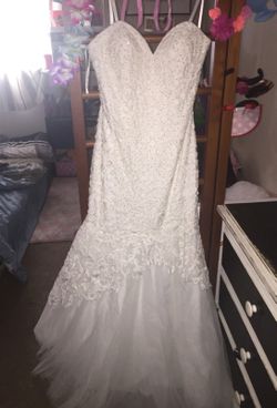 Off white wedding dress