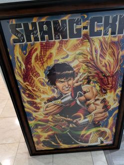 Marvel Shang chi framed poster New 28x40