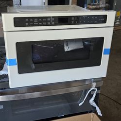 NEW CAFE 24 INCHES DRAWER MICROWAVE MATTE WHITE