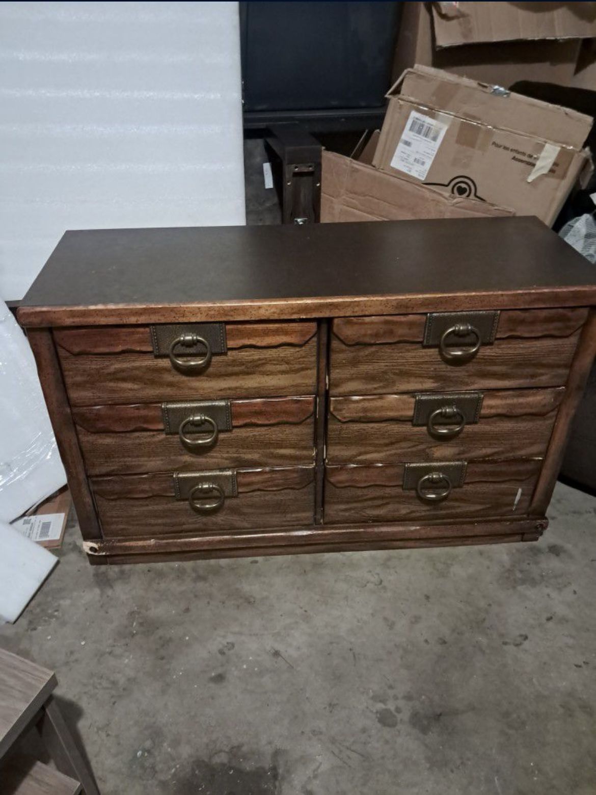 6 Drawer Wood Dresser 