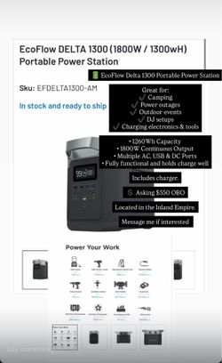 Eco flow delta 1300