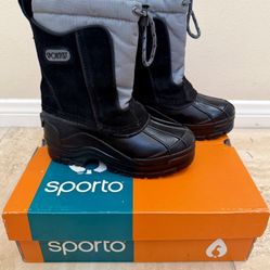 Sporto Snow Boots -Black (Youth Size 13)