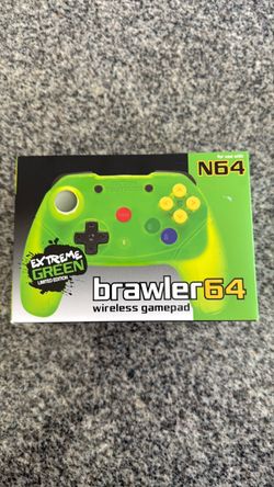 Nintendo 64 Brawler64 Wireless Controller Extreme Green