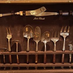 Jean Claude Brass/Rosewood Flatware