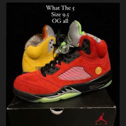Nike Air Jordan Retro 5 What The Size 9.5
