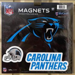 CAROLINA PANTHERS 3pc MAGNET SET