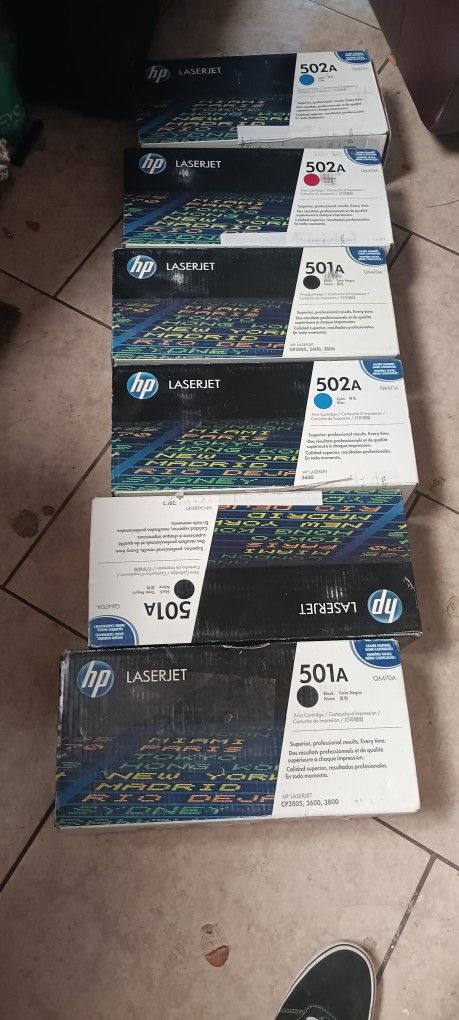 Hp Laser Printer Cartridges 501a. 502a