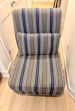 Amuse Blue Stripe Accent Chair for a GREAT PRICE! 🪑
