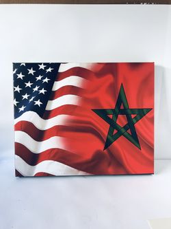 Any Flags Any Size On Canvas Print (size 16x20)