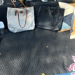 MK Tote in black $20. (Cream tote also available)