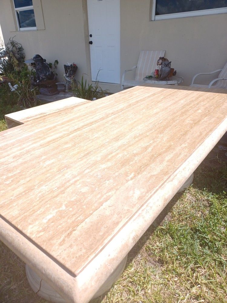 Marble Table Top And Base