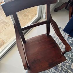 NADEAU CHAIRS SOLID WOOD 