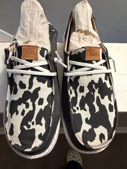 Hey dude cow print