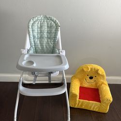 I'm selling both: baby dining room and Winnie Pooh chair.