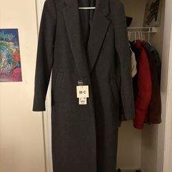 Polyester Dark Grey Coat