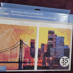 Paint by number 2 canvas set