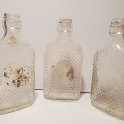 Vintage/Antique Glass Liquor Bottles