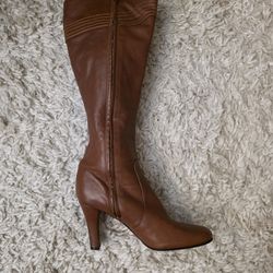 Brown Leather Boots 