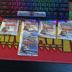 pokemon series 1 stickers unopened 