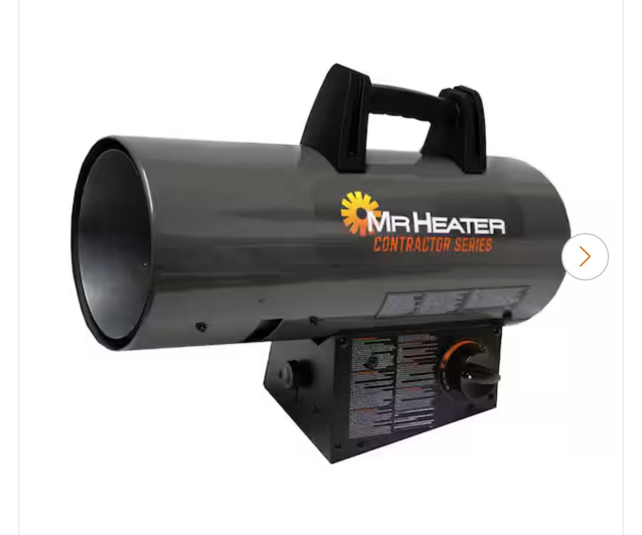 Contractor Series 60,000 BTU Forced Air Propane Outdoor Space Heater with 10 ft. Hose and Regulator