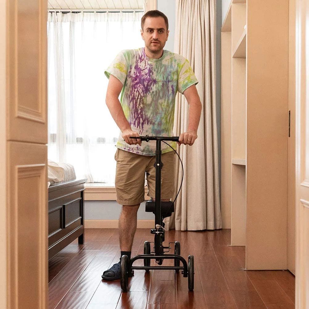 Brand New Foldable Knee Walker Steerable Medical Scooter 