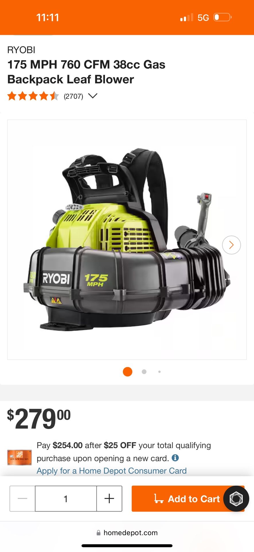 Ryobi gas blower I don’t know what’s wrong with it. It doesn’t start.