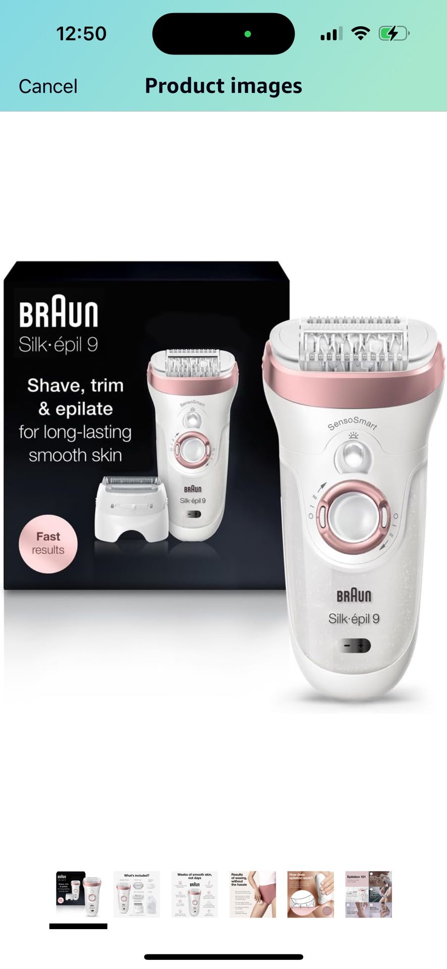 Braun Epilator Silk-épil 9 9-720, Hair Removal Device, Epilator for Women, Wet/Dry, Waterproof, 3-in-1 Epilate, Shave, or Trim, Salon-Like Smooth Skin