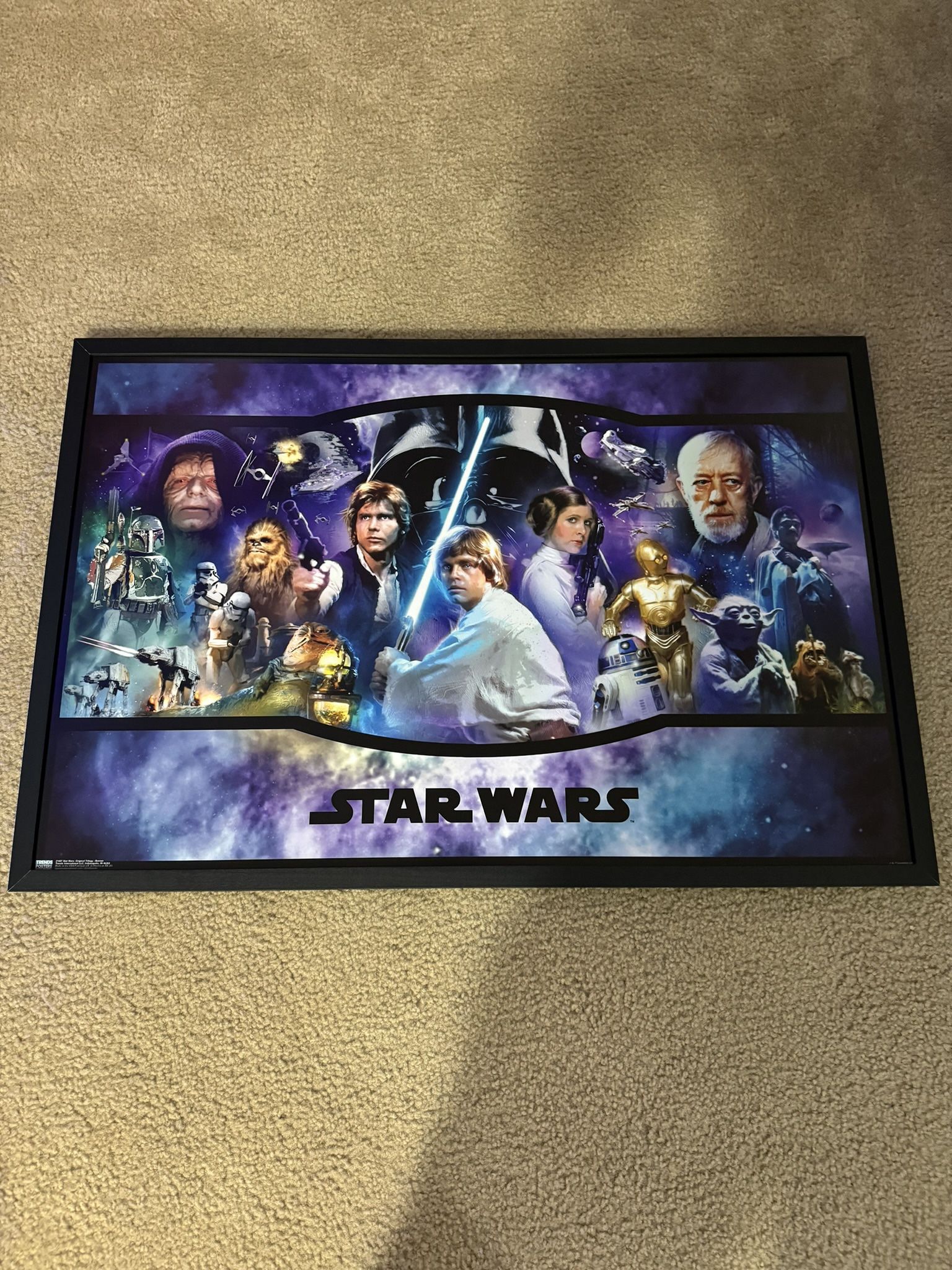 Star Wars Trilogy Framed Print