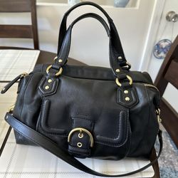 WOMENS BLACK COACH PURSE